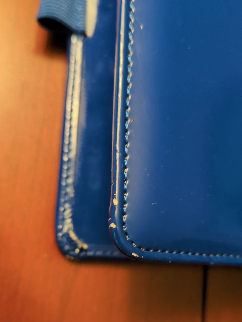 Filofax Personal Sized Compact Organizer Blue Patent, plus All Accessories